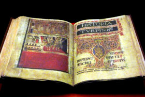 Book IV of the Codex Calixtino in the Cathedral of Santiago de Compostela