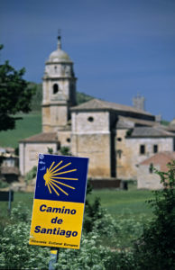 Cartel del Camino de Santiago como Itinerario Cultural Europeo