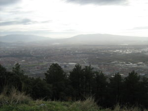 Vista de Pamplona desde el monte Ezkaba