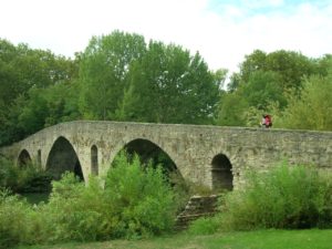 Magdalena Bridge, roncesvalles to pamplona, bicycle, french way