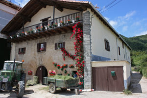Casa ganadera en el pueblo de Linzoain