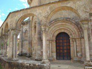 Detail of the church of Santa María de Eunate