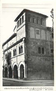 Fotografía antigua del Palacio de los Reyes de Navarra