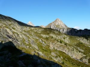 Pico de Paderna in the Pyrenees in a sunny day