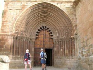 Stone cover of the church of San Román