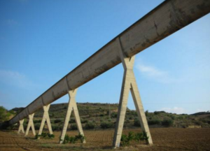 Viaduct of Alloz on the way from Pamplona to Estella