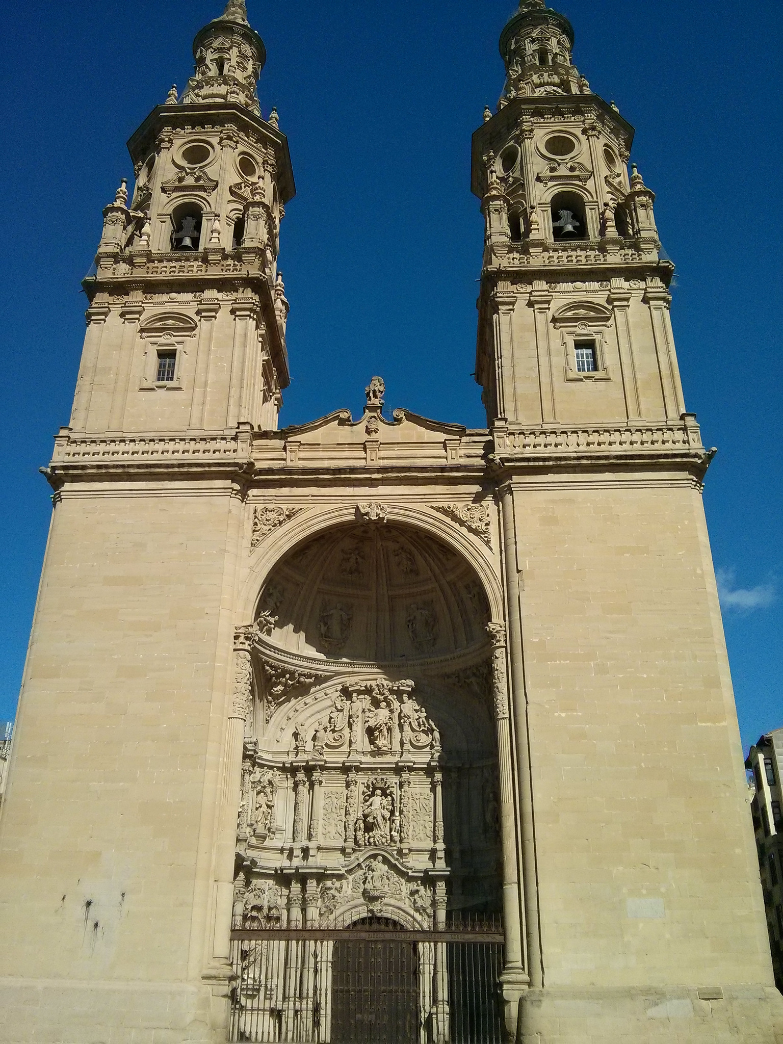 Facade of the Cathedral in Logroño