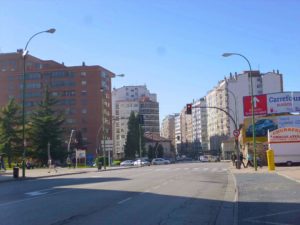 Entrada al barrio de Gamonal en Burgos