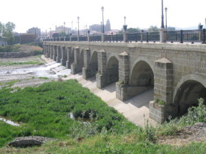 Bridge over the Oja River at the exit of Santo Domingo de la Calzada