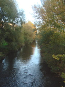 Río que transcurre por la ribera de Arlanzón