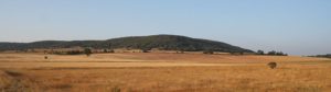 Overview of the Atapuerca mountain range going to Burgos from Santo Domingo de la Calzada