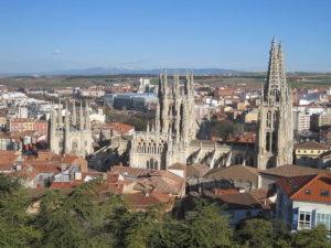 View from the viewpoint of the castle in Burgos