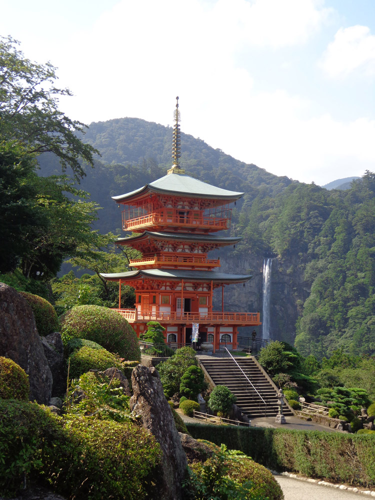 El gran santuario de Nachi-Taisha, uno de los tres grandes santuarios del Kumano Kodo