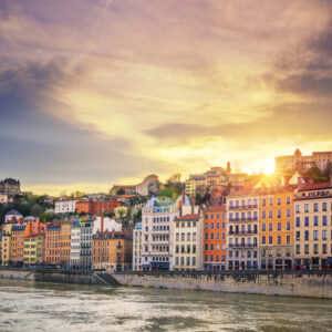 Saone River Lyon City Sunset France | Bike Rental For The Camino De Santiago | Tournride